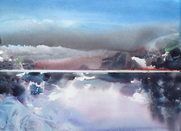 Abstract Landscape, 11x15 inches, 250.00 unframed.