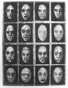 Untitled Faces, Etching, edition of five
