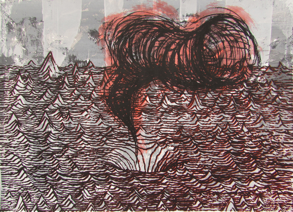 Old Testament Landscape, silkscreen, 12x18in. variable edition of five