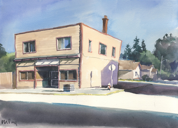 Cumberland Corner, 11x15 inches, 250.00 unframed.