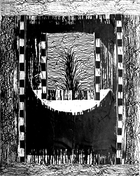 One Day This Will Be Yours, silkscreen, relief, chine colle, plate tone, 11x14in. one of one