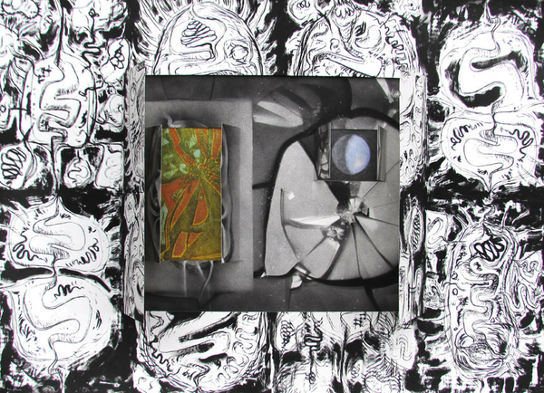 Nemesis, silkscreen, spraypaint, etching, 30x42 inches, one-of-one