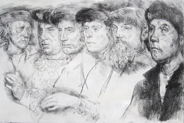 Untitled, drypoint, 8x12 inches, artist proof