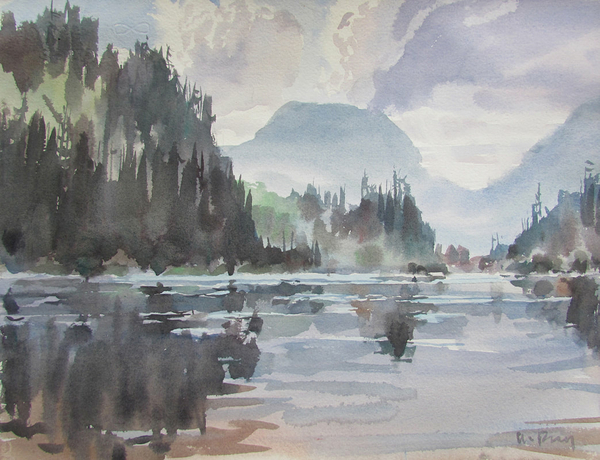 Lunchtime Lake Beaufort Range 250.00 unframed
