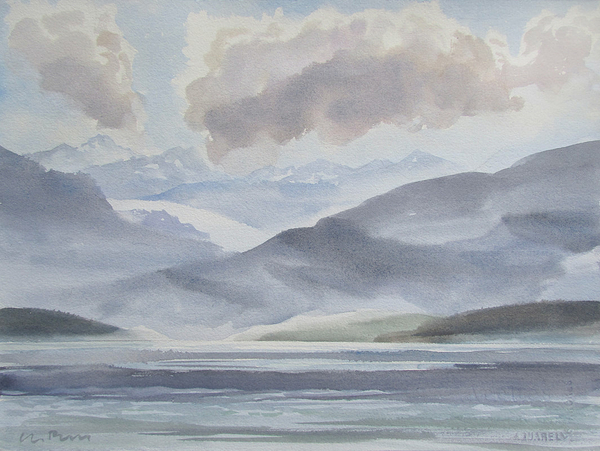 Two Clouds Over Mainland 250.00 unframed