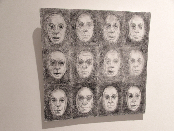 Untitled, plaster print/drypoint, 12x12 inches one-of-one